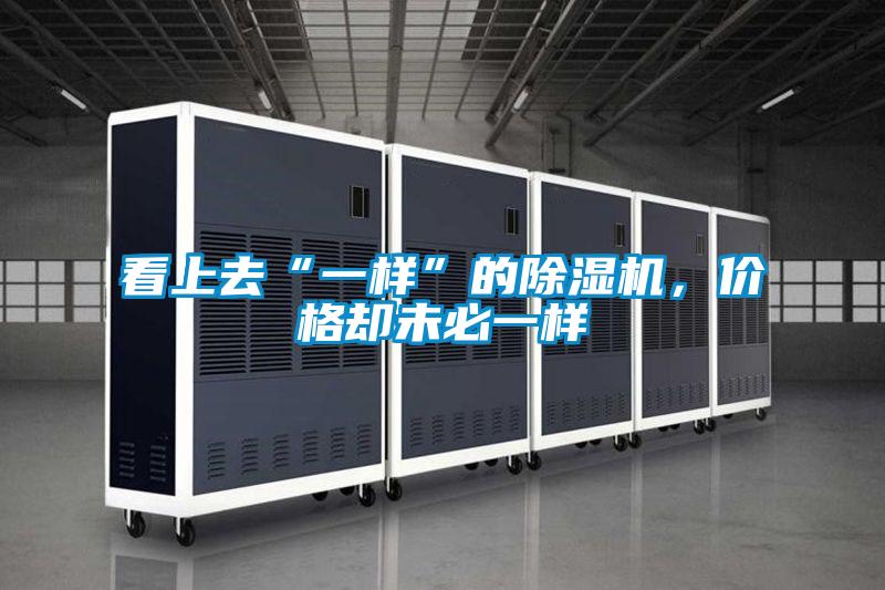 看上去“一樣”的除濕機，價格卻未必一樣