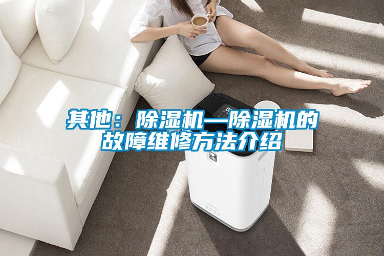 其他:除濕機—除濕機的故障維修方法介紹
